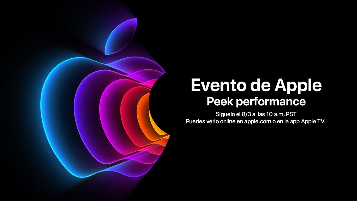 Apple: Confirmado primer evento el 8 de marzo con el lema "Peek performance"
